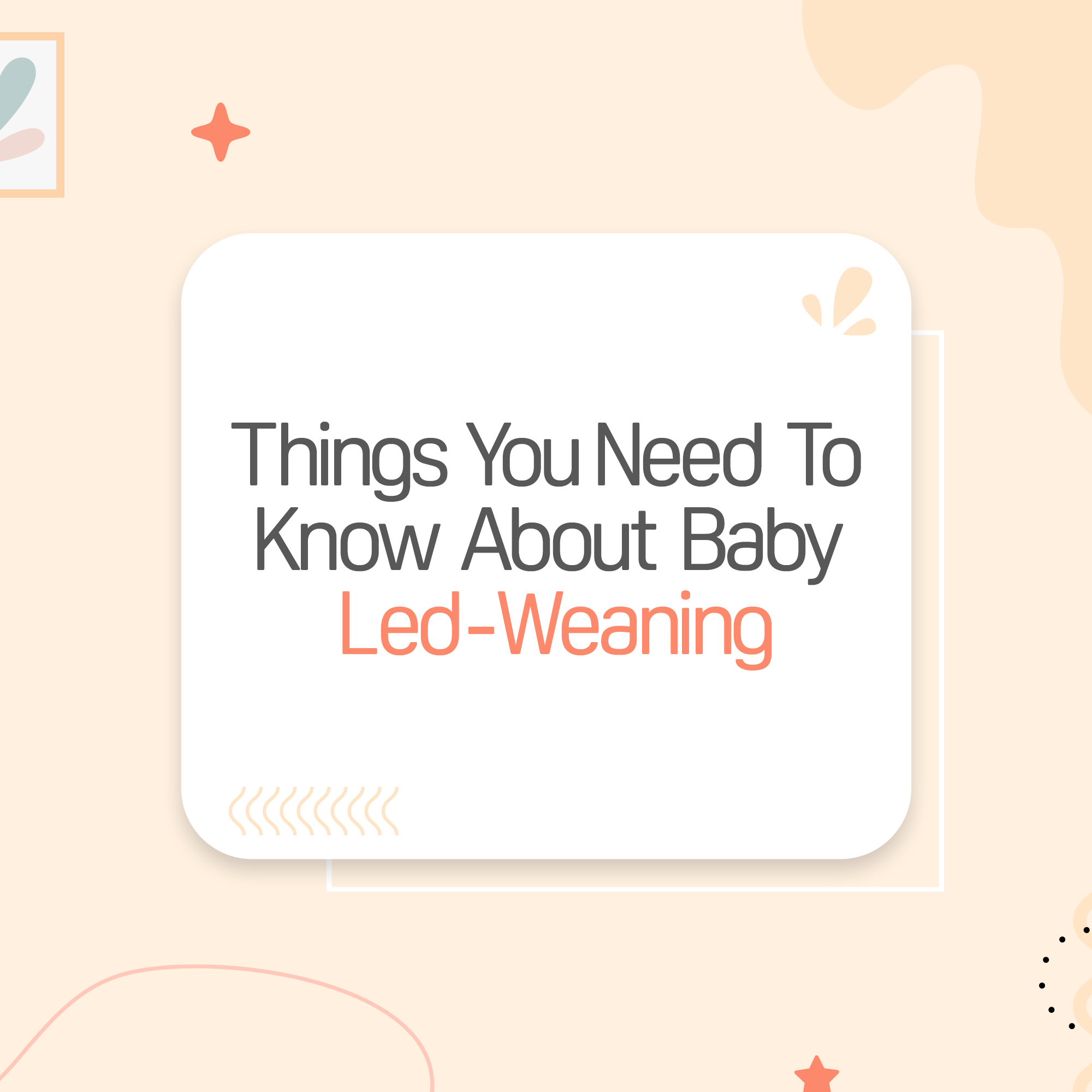 Things You Need To Know About Baby Led-Weaning